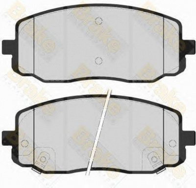 BRAKE ENGINEERING pa1577 -  Комплект тормозных колодок, дисковый тормоз